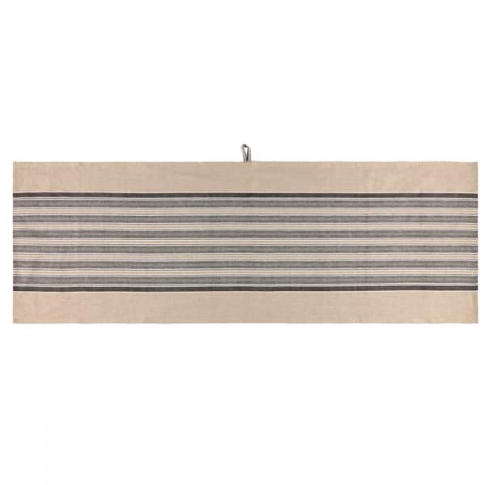 Csíkos, strapabíró, pamut szauna padkendő, 50 x 150 cm