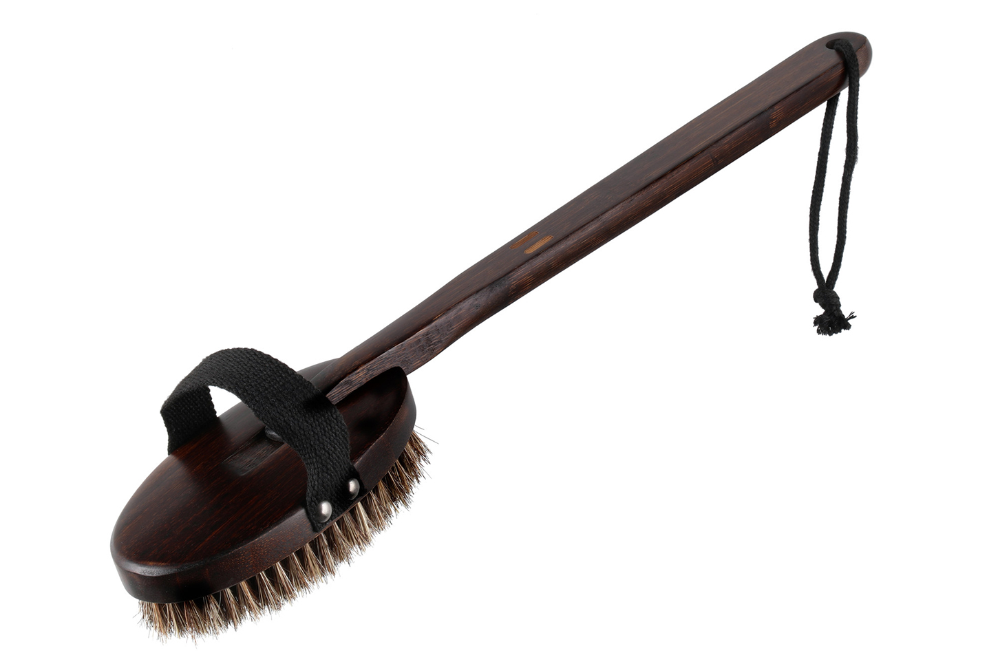 Hátkefe levehető fejjel, sötét bambusz Rento 8 cm × 5 cm × 42,5 cm