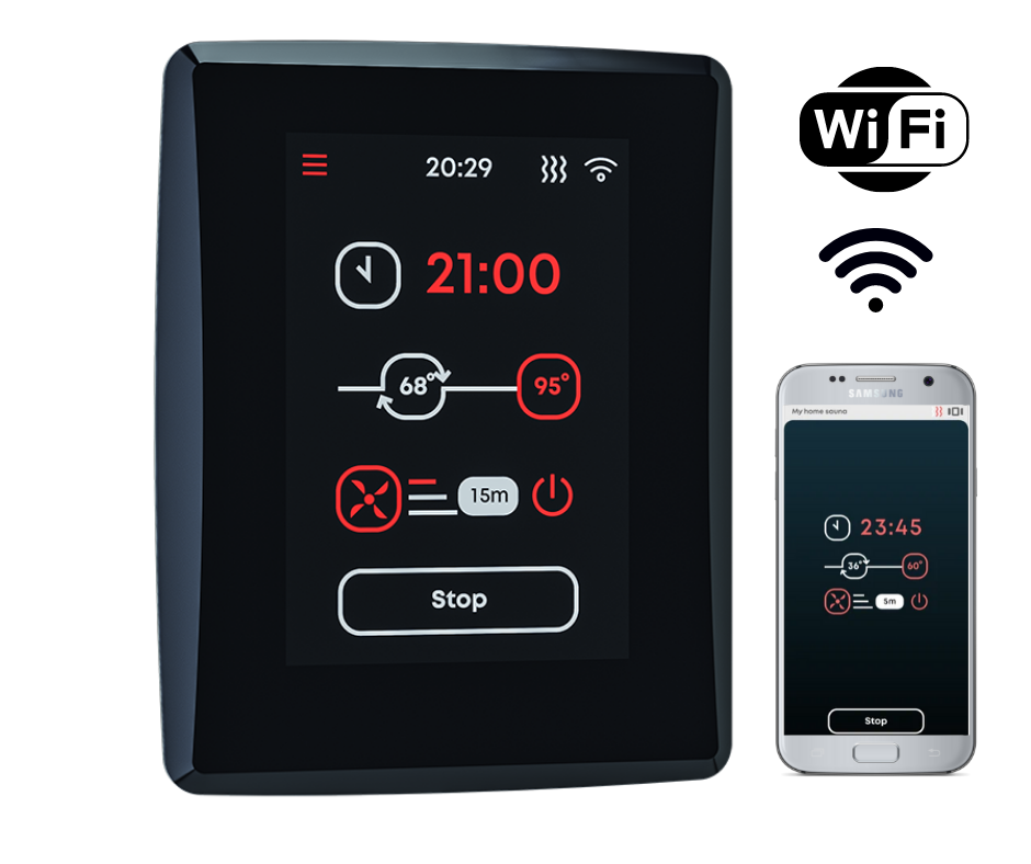 Saunum Leil  Wifi szaunavezérlő egység Mobil applikációval