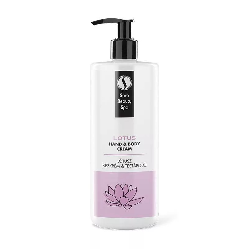 Hidratáló kollagén kézkrém és testápoló lótusz és vízililiom -Sara Beauty Spa 500ml