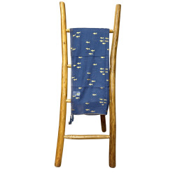 Nomád Sari Pareó - Tengerkék és Aranyhal Design 175x115cm -AW