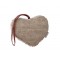 Szív alakú dörzsi szaunázáshoz, Emendo 14 x 11 cm 