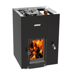 Harvia Linear 22 RS GreenFlame fatüzelésű szaunakályha 30 l vízmelegítő tartállyal