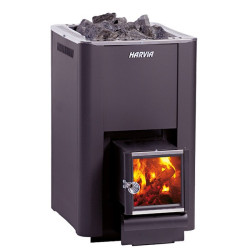 Harvia Pro 20 SL fatüzelésű szaunakályha falátvezető idommal