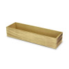 Téglatest alakú dekorláda natúr 35x10cm
