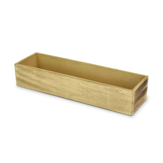 Téglatest alakú dekorláda natúr 35x10cm