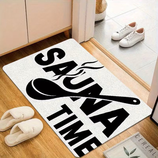 Sauna Time szauna belépőszőnyeg világos