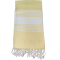 Citromsárga finom hamam padkendő, 100 x 180 cm