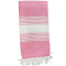 Rózsaszín finom hamam padkendő, 100 x 180 cm