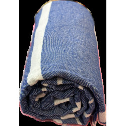 Sötétkék hamam padkendő 100x180 cm