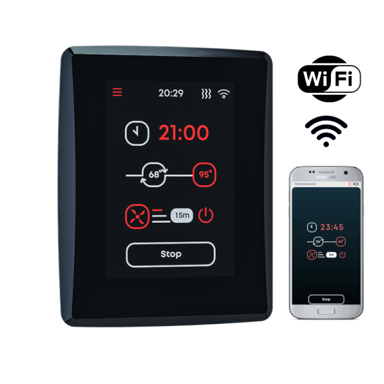 Saunum Leil  Wifi szaunavezérlő egység Mobil applikációval