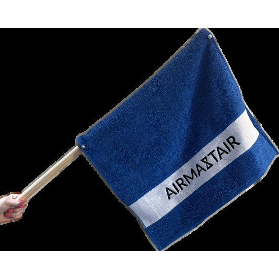 AirMastAir zászló, 50x100 cm-es törölközővel, 80 cm-es nyéllel