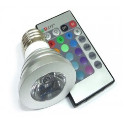 Színterápiás, távirányítós LED lámpa, GU10-es foglalatú