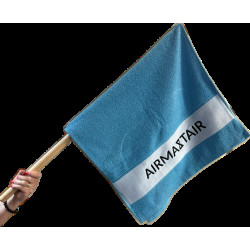 AirMastAir zászló, 50x100 cm-es törölközővel, 80 cm-es nyéllel