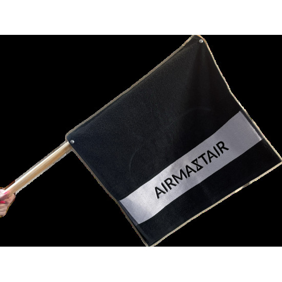AirMastAir zászló, 50x100 cm-es törölközővel, 80 cm-es nyéllel