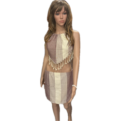 Bordó női kétrészes szaunaszoknya