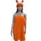 Narancssárga frottír női szaunaruha  logóval