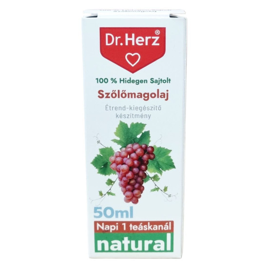 Dr. Herz 100% hidegen sajtolt szőlőmag olaj 50ml 