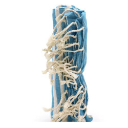 Babakék csíkos indiai kézműves padkendő 100x180cm