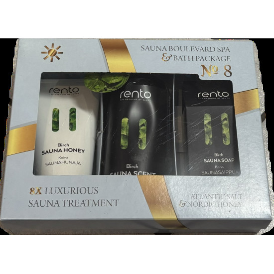 Rento Nyír szaunás szett ajándékdobozban
