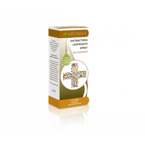 Antibacteria citrom-fahéj- és szegfűszeg illatú Spray, Aromax 20 ML