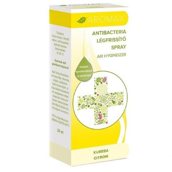 Antimikrobiális hatású citrom-kubeba spray, Aromax 20 ML