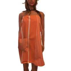 Narancssárga színű női hamam szaunaszoknya