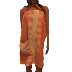 Narancssárga női vékony hamam szaunaszoknya