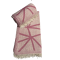 Fehér - rózsaszín dubai szaunakendő 195x95 cm