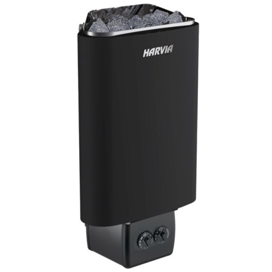 Harvia Delta D36 black 3.6 kW szaunakályha beépített vezérléssel Harvia Delta D36 black 3.6 kW szaunakályha beépített vezérléssel