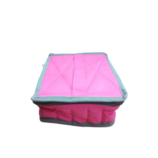 Illóolaj tároló táska - 30 db-os pink, vastag textil
