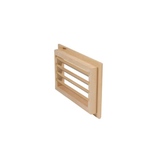 Szellőző rács éger fából 240x160x28 mm süllyesztett kivitel Szellőző rács éger fából 240x160x28 mm süllyesztett kivitel
