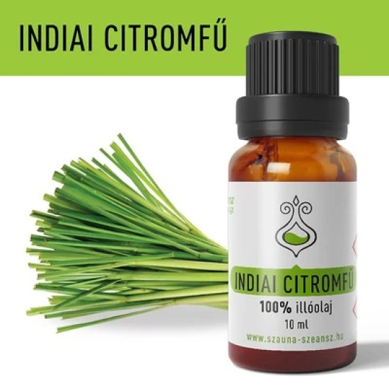 Indiai citromfű illóolaj Szauna-Szeánsz 10ml Indiai citromfű illóolaj Szauna-Szeánsz 10ml