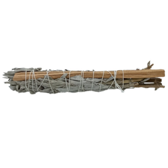 Fehér zsálya és Palo Santo füstölő köteg 