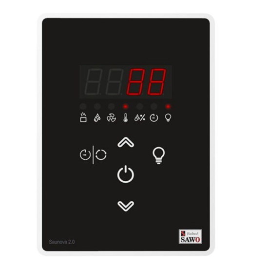 SAWO Nordex Plus NRX-60Ni2-Z elektromos szaunakályha – 6 kW, külső vezérléssel