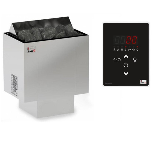 SAWO Nordex Plus NRX-60Ni2-Z elektromos szaunakályha – 6 kW, külső vezérléssel