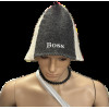 Boss szürke-fehér filc szaunasapka Boss szürke-fehér filc szaunasapka