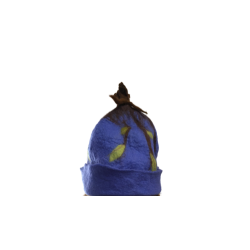 "Kék virgács" gyapjú szaunasapka
