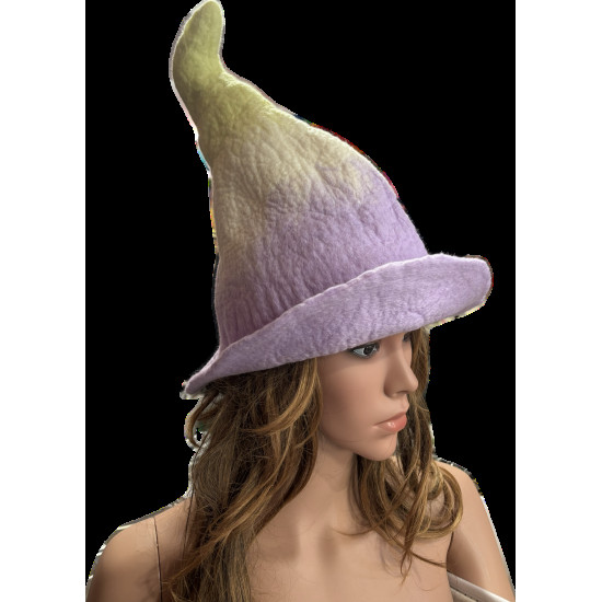 Lilla Queen egyedi nemez szaunasapka