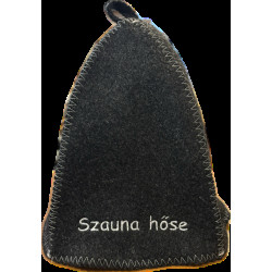 Szauna hőse szürke színű filc szaunasapka