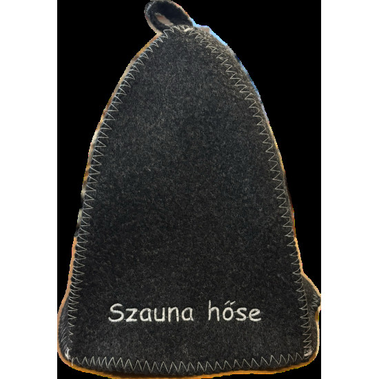 Szauna hőse szürke színű filc szaunasapka