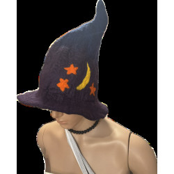 Csillagos égbolt egyedi nemez szaunasapka 