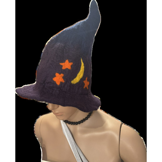 Csillagos égbolt egyedi nemez szaunasapka 