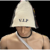 V.I.P. fehér-szürke szaunasapka