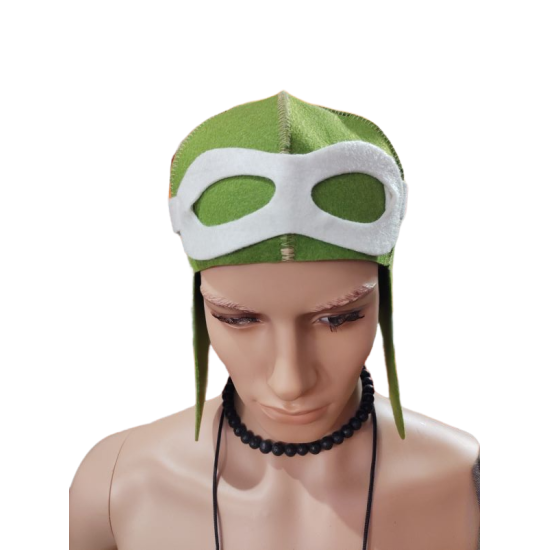 Filcből készült pilóta szaunasapka