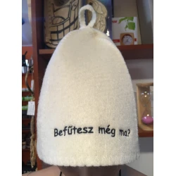 Befűtesz még ma szaunasapka -fehér