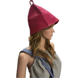 Magenta filc szaunasapka 
