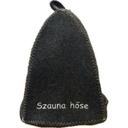 Szauna hőse szürke színű filc szaunasapka