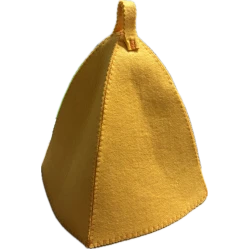 Yellow filc szaunasapka - sárga
