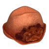 Barackvirág nemez szaunakalap